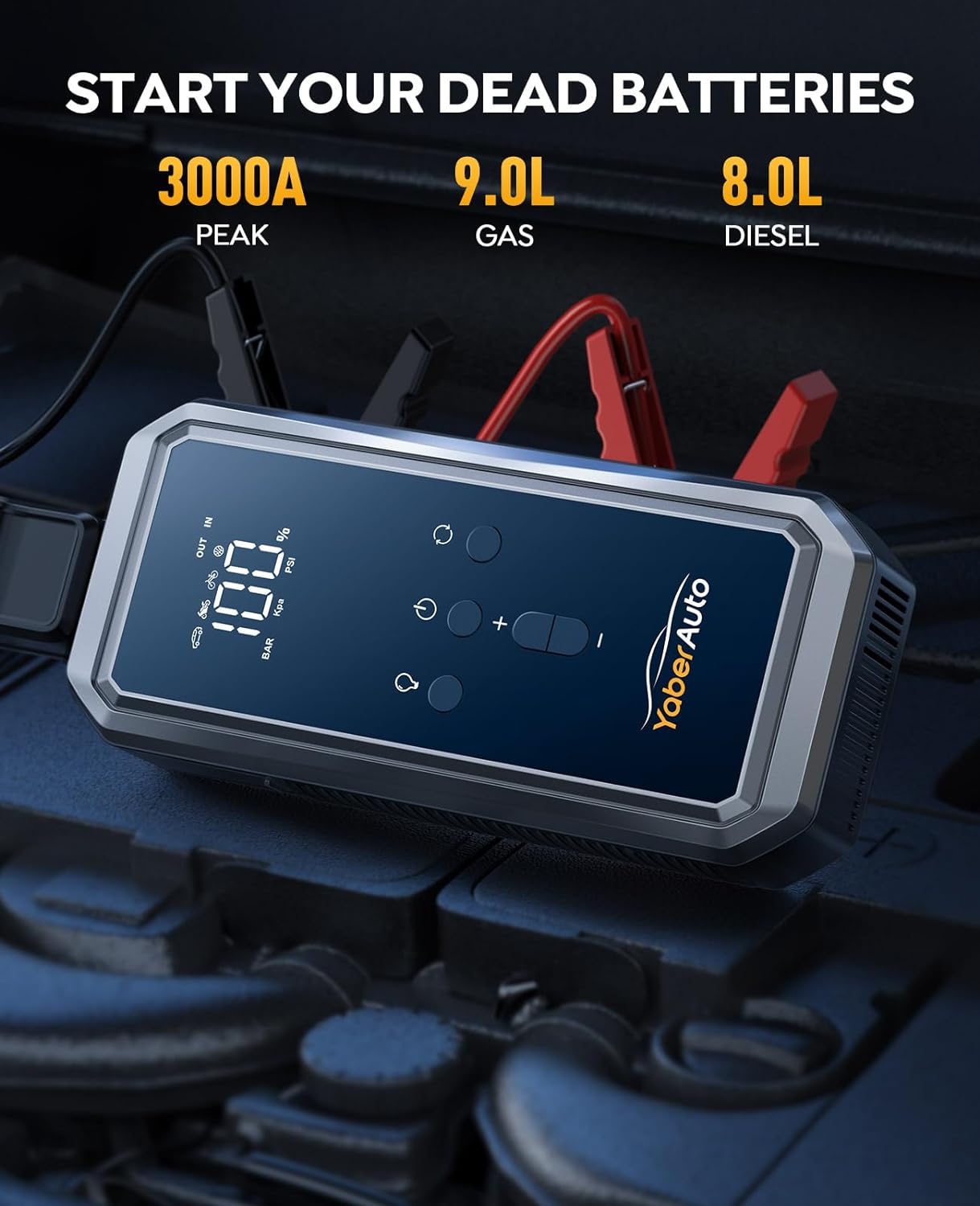 YaberAuto 5000A Car Battery Jump Starter User Manual